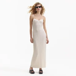 self-portrait Beaded Mesh Maxi Dress