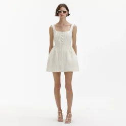 self-portrait Boucle Mini Dress