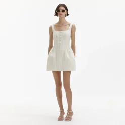 self-portrait Boucle Mini Dress