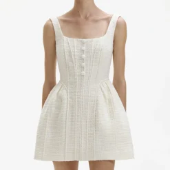 self-portrait Boucle Mini Dress