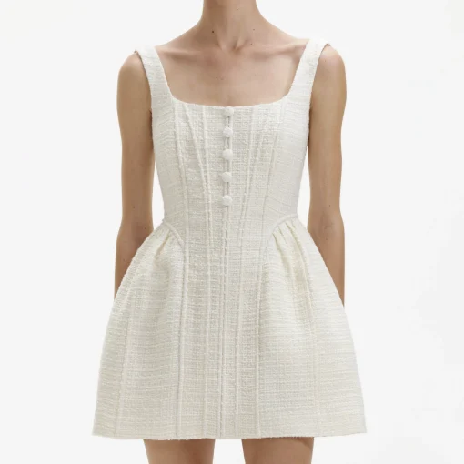 self-portrait Boucle Mini Dress