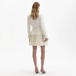 self-portrait Boucle Mini Jacket Dress