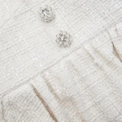 self-portrait Boucle Peplum Midi Dress