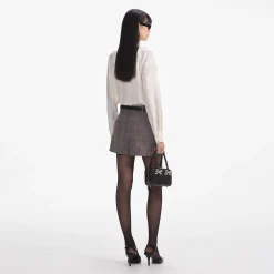 self-portrait Jacquard Blouse