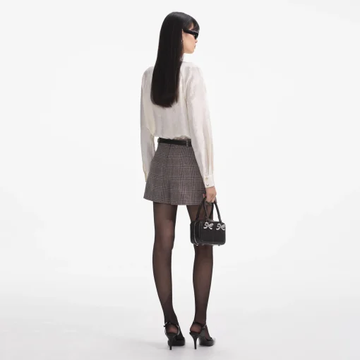 self-portrait Jacquard Blouse