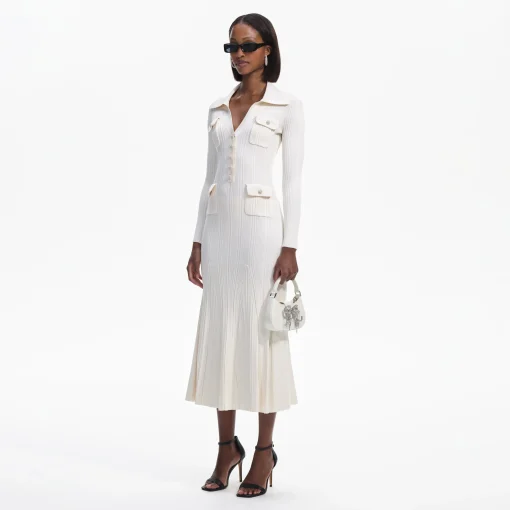 self-portrait Knit Midi Dress