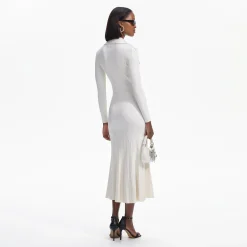 self-portrait Knit Midi Dress
