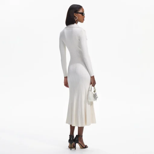 self-portrait Knit Midi Dress