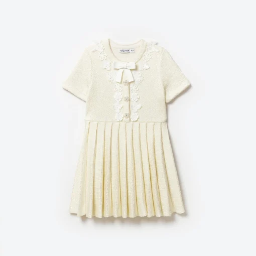 Kids self-portrait Knit Mini Dress