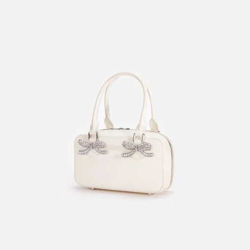 self-portrait Leather Mini Tote Bag