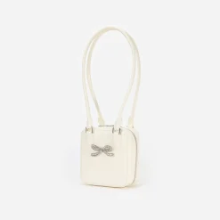 self-portrait Leather Square Shoulder Bag