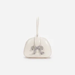 self-portrait Leather Top Handle Mini Bag