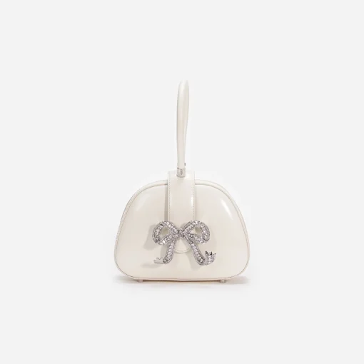 self-portrait Leather Top Handle Mini Bag