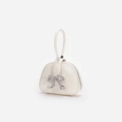 self-portrait Leather Top Handle Mini Bag