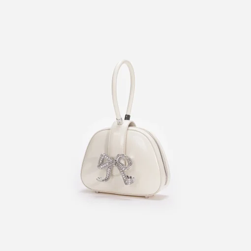 self-portrait Leather Top Handle Mini Bag