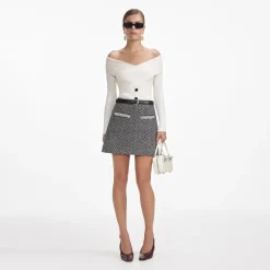 self-portrait Off Shoulder Knit Top
