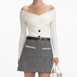 self-portrait Off Shoulder Knit Top