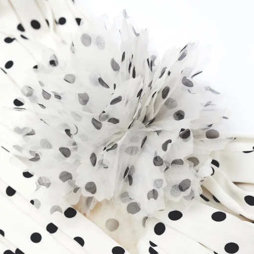 self-portrait Polka Dot Satin Top