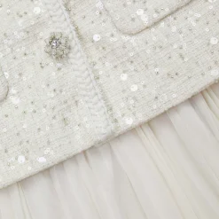 self-portrait Sequin Boucle Tailored Mini Dress