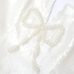 self-portrait Sequin Bow Mini Dress