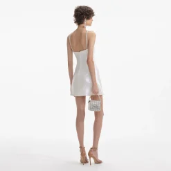 self-portrait Sequin Halter Mini Dress