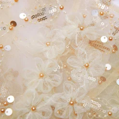 Kids self-portrait Sequin Tulle Cape