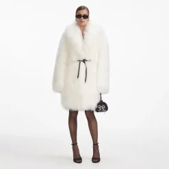self-portrait Shearling Coat