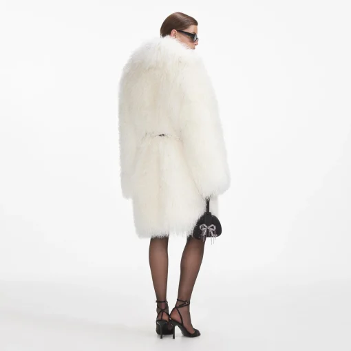 self-portrait Shearling Coat