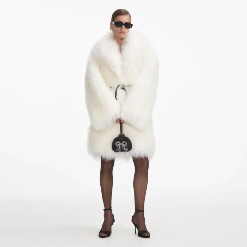 self-portrait Shearling Coat