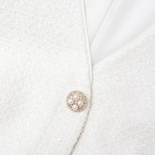 self-portrait Tinsel Boucle Midi Dress