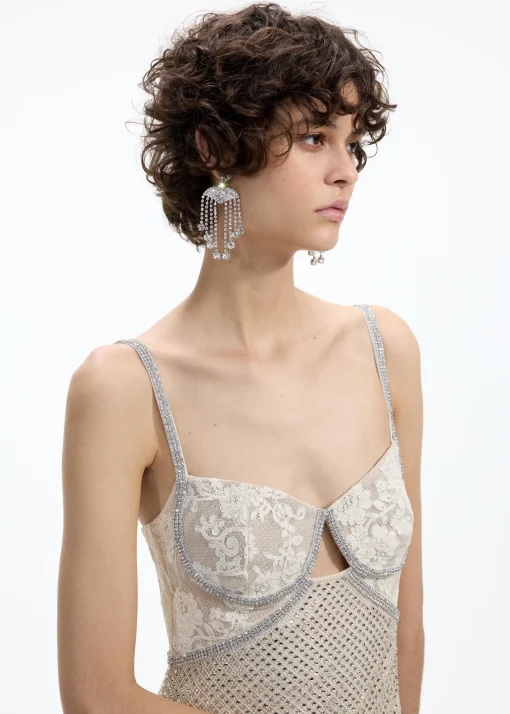 self-portrait Chandelier Earrings