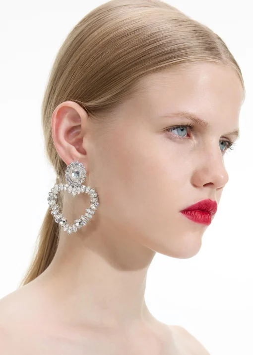 self-portrait Heart Earrings