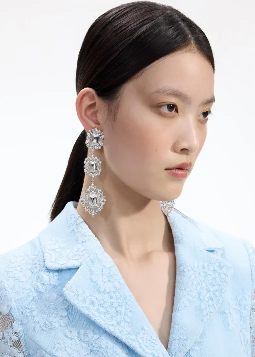 self-portrait Tiered Earrings