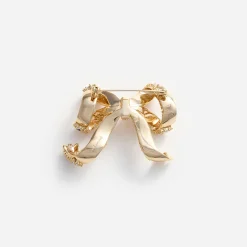 self-portrait Crystal Bow Brooch