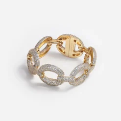 self-portrait Crystal Link Bracelet