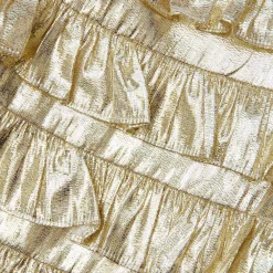 Kids self-portrait Metallic Frill Dress