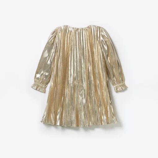 Kids self-portrait Metallic Mini Dress
