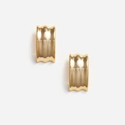 self-portrait Ridged Earrings