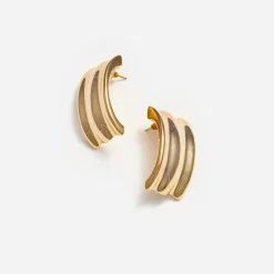 self-portrait Ridged Earrings