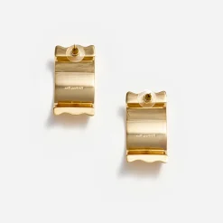 self-portrait Ridged Earrings