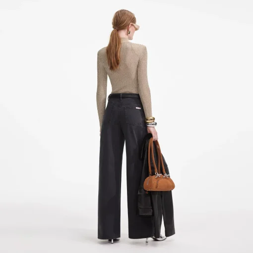 self-portrait Denim Bow Motif Jeans