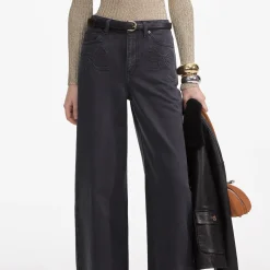 self-portrait Denim Bow Motif Jeans