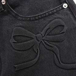 self-portrait Denim Bow Motif Jeans