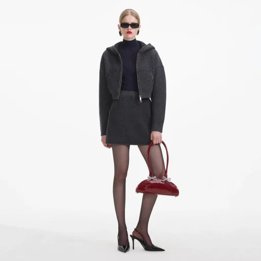 self-portrait Knit Mini Skirt
