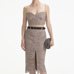 self-portrait Lace Crop Top