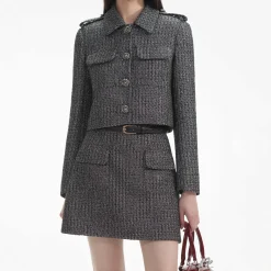 self-portrait Boucle Jacket