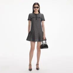 self-portrait Boucle Mini Dress