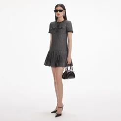 self-portrait Boucle Mini Dress