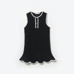 Kids self-portrait Crochet Mini Dress
