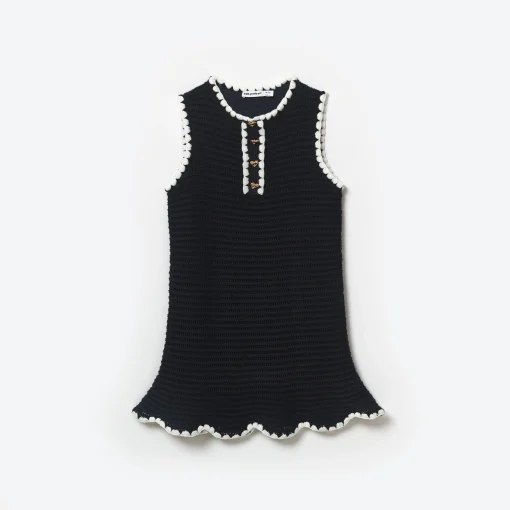 Kids self-portrait Crochet Mini Dress